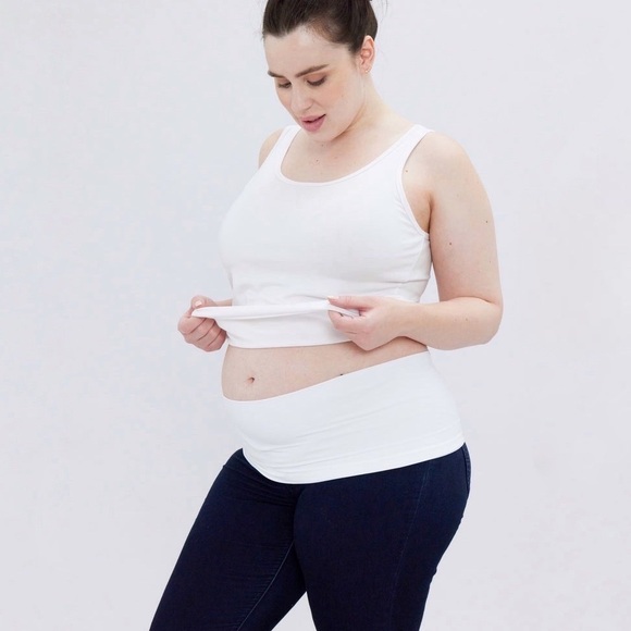 INGRID+ISABEL Bellaband - Maternity Medium/Large - Belly Band in Fresh White NWT - Picture 2 of 6